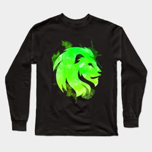 Lion watercolor Forest Long Sleeve T-Shirt